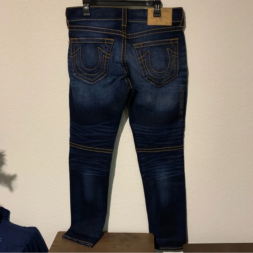 NWT! True Religion Skinny Moto Jeans